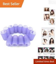 2PCS Self Grip Hair Rollers - Perfect for Overnight Curl Styling, 30mm Size