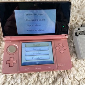 Nintendo 3DS Pearl Pink Handheld Handheld Console System CTR-001 Tested