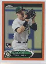 2012 Topps Chrome Retail Orange Refractor Collin Cowgill #178 f1w