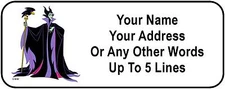 30 Maleficent With Her Raven Diablo Personalized Address Labels