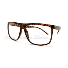 Oversized Clear Lens Glasses Nerdy Square Rectangular Fashion Eyeglasses