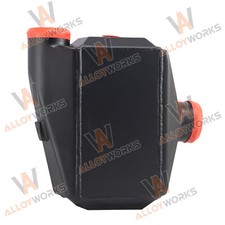 12.4x12.2 X4.5 Aluminum Air To Water Intercooler 3 Air Inlet Outlet.black