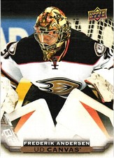 2015-16 Upper Deck UD Canvas #C122 Frederik Andersen Anaheim Ducks Hockey NHL