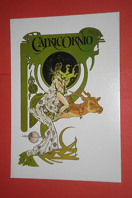 SEBASTIAN MAROTO COLLECTIBLE POSTCARD - Zodiac No. 4 Capricorn Old Edition