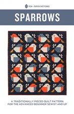 Sparrows Quilt Pattern PPP25 65.5in x 71in Bi...