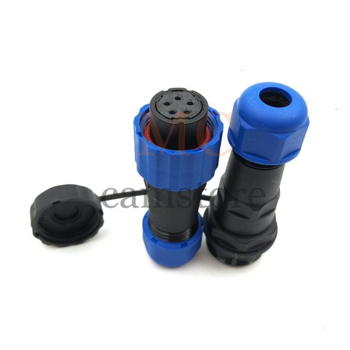 SD16 5pin Panel Mount Waterproof Connector,Power Cable Connector Plug Socket - Picture 8 of 8