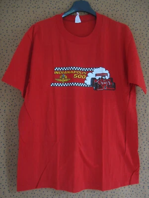 Tee Shirt 500 mile indianapolis Made in USA Wolf Homme Vintage Men 80'S - L - Photo 1/3