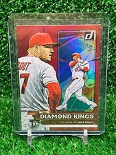 2022 Panini Donruss Diamond Kings Holo Red Mike Trout #14