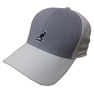 Mens Branded Kangol Logo Panel Baseball Cap Stiff Curved Peak