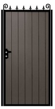 HIGH QUALITY – COMPOSITE CLAD PEDESTRIAN GATE WITH RAILHEADS - HEAVY DUTY STEEL