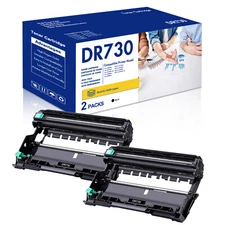 2BK DR730 Drum Unit Compatible with Brother DR730 HL-L2370DW MFC-L2710DW Printer