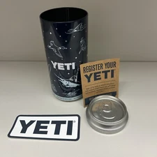 YETI Empty Tall Soda Can 16 oz Pop Top Stash Fake Can Storage Dark Blue Sticker
