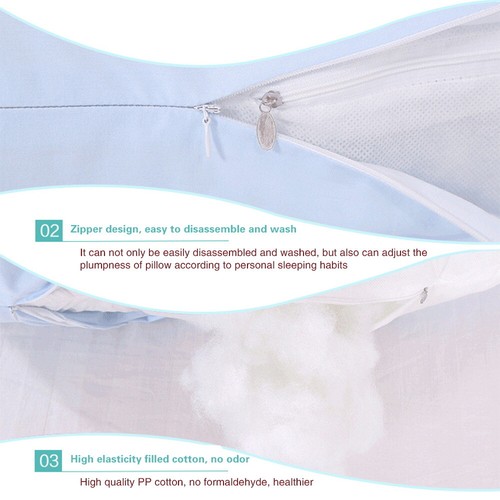 U Shaped Pregnancy Pillow Comfortable Maternity Body Pillow with Removable Cover - Picture 6 of 18