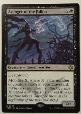 MtG Tarkir: Dragonstorm Rare Avenger of the Fallen #73 MtG Tarkir: Dragonstorm Rare Avenger of the Fallen #73