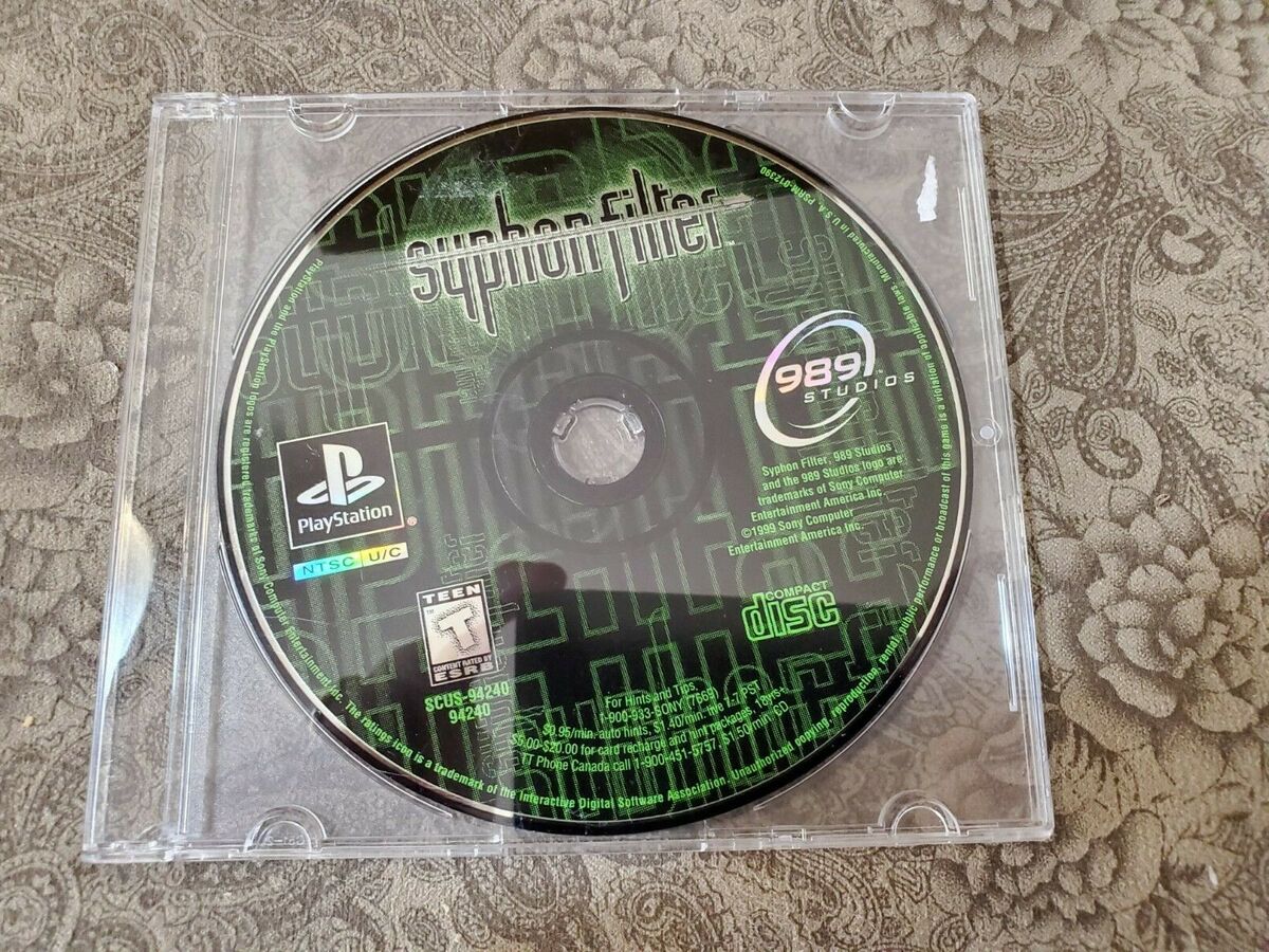 Syphon Filter 2 Playstation PS1 Video Game Discs Only Tested