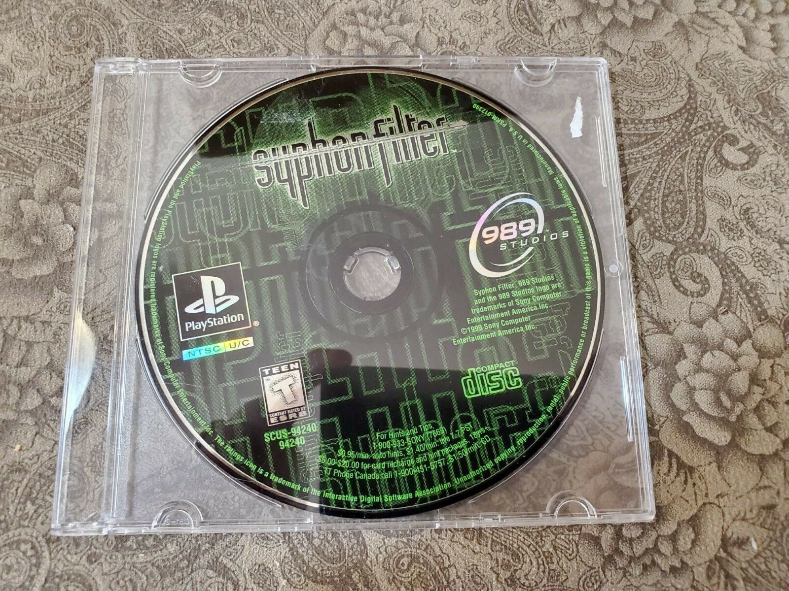 Syphon Filter 3 – Sony PlayStation 1 PSX – Retro Games Reproduction