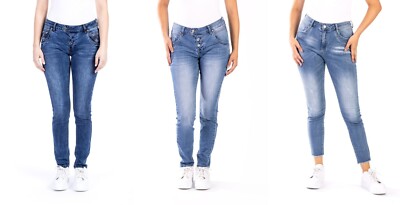 BLUE MONKEY JEANS B- WARE VERSCHIEDENE BLAUTÖNE SKINNY CROPPED  32 iger LÄNGE