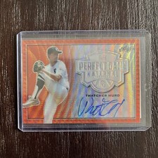 Thatcher Hurd LSU 2020 Leaf Perfect Game  auto Autograph 1/1 Proof