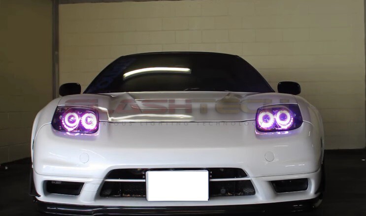 RGB Multi Color Bluetooth LED Halo Ring kit for 2002-2005 Acura NSX Headlights