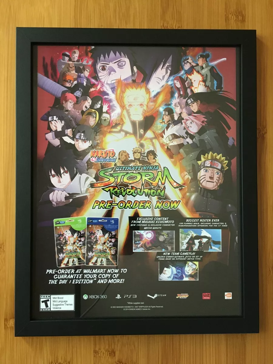 Naruto Ultimate Ninja Storm Revolution Framed Print Ad/Poster Official  Promo Art