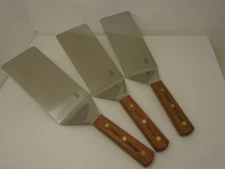 Dexter USA Set (3) Spatulas S8699 EXTRA LARGE 8X4 Blades Wood Handles Factory2nd