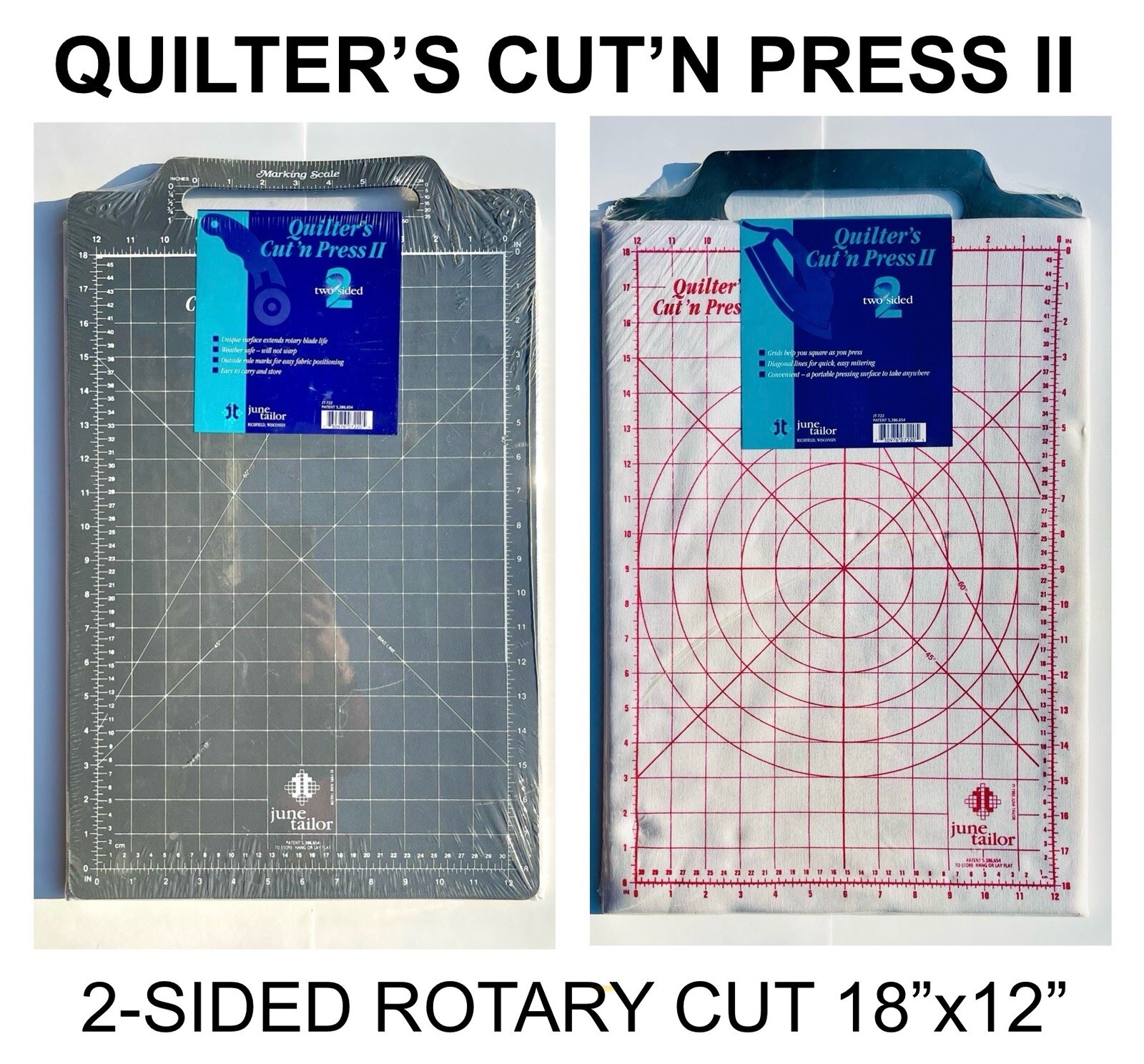 QUILTER’S CUT’N PRESS II 2 Sided 18x12” Rotary Cut Press & Square
