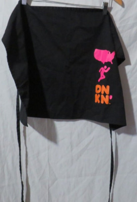 Dunkin Donuts official Half Apron with Iconic Logo ''America Runs on Dunkin''