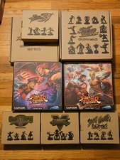 Street Fighter The Miniatures Game + Expansions + Extras + Free Shipping! HUGE!