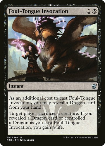 Foul-Tongue Shriek *Common* Magic MtG x1 Dragons of Tarkir SP | eBay