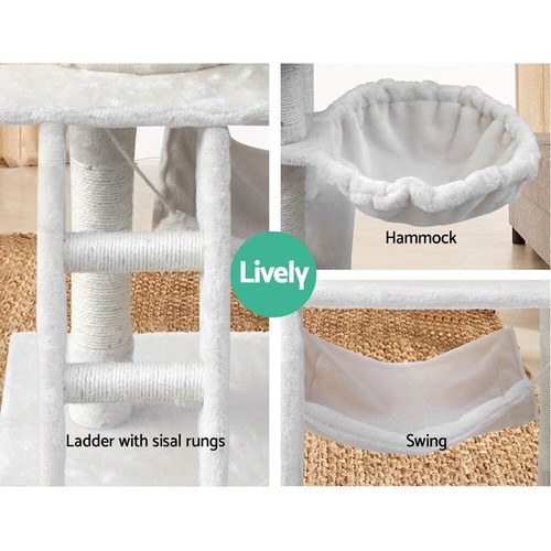 i.Pet Large Cat Tree Scratching Post Condo Scratcher Tower Play House Furniture - Picture 7 of 8