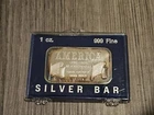 1976 Madison Mint Bicentennial 1oz Art Bar in Plastic Case, Toned, Worth a Look!