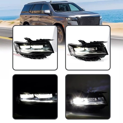 Passenger Full LED Headlight For 2021-2024 Cadillac Escalade Chrome Headlamp RH - Picture 14 of 15