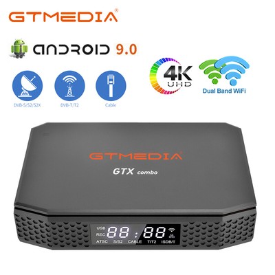 4K UHD Quad-core Android Smart TV Box ATSC-T J.83B USB HDMI Media Stream Player