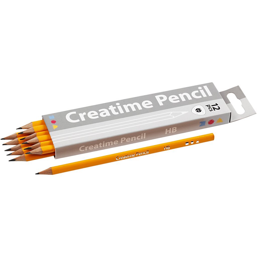 School Pencils, hardness HB, 12pcs