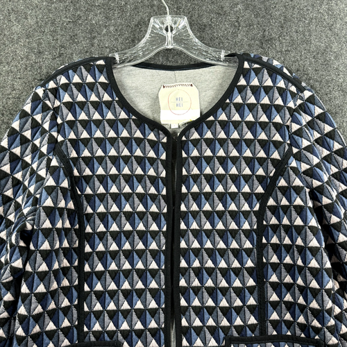 Anthropologie Hei Hei Jacket Women's Large Multicolor Geometric Blazer - Picture 2 of 9