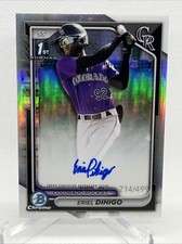2024 Bowman Chrome ERIEL DIHIGO 1st Auto Refractor #214/499 Rockies #CPA-ED