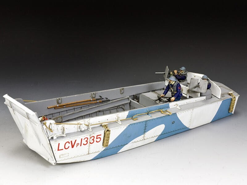 King and Country DD335 Royal Navy LCVP 1335 : Édition de collection peinte à la main en boîte