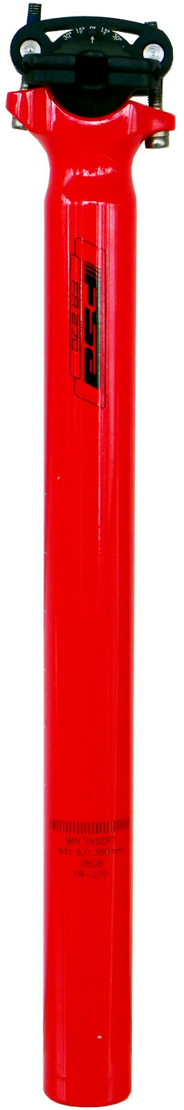 Tige de selle FSA FR-270 rouge en aluminium CNC de haute précision pour VTT