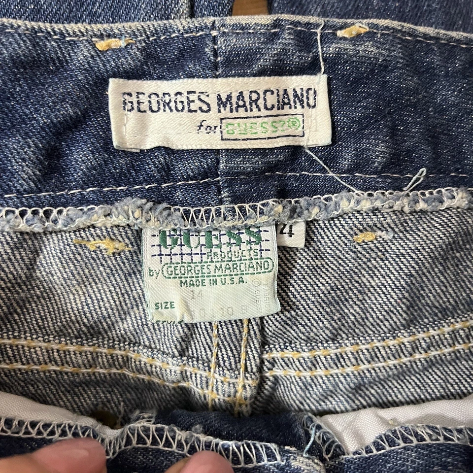 Vintage Guess Georges Marciano Jeans USA Made Size 14 25”W/28”L - Image 2 of 4