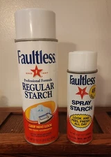 Vintage Faultless Spray Starch 22oz And 8oz Spray Bottles