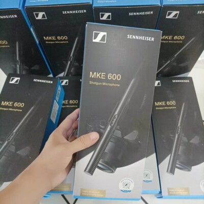 1pcs Brand New Sennheiser MKE 600 Shotgun Microphone Mic Boompole and Rycote Set