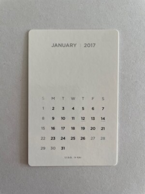 EXO 2017 Season's Greetings Mini Calendar OFFICIAL PHOTOCARD | eBay