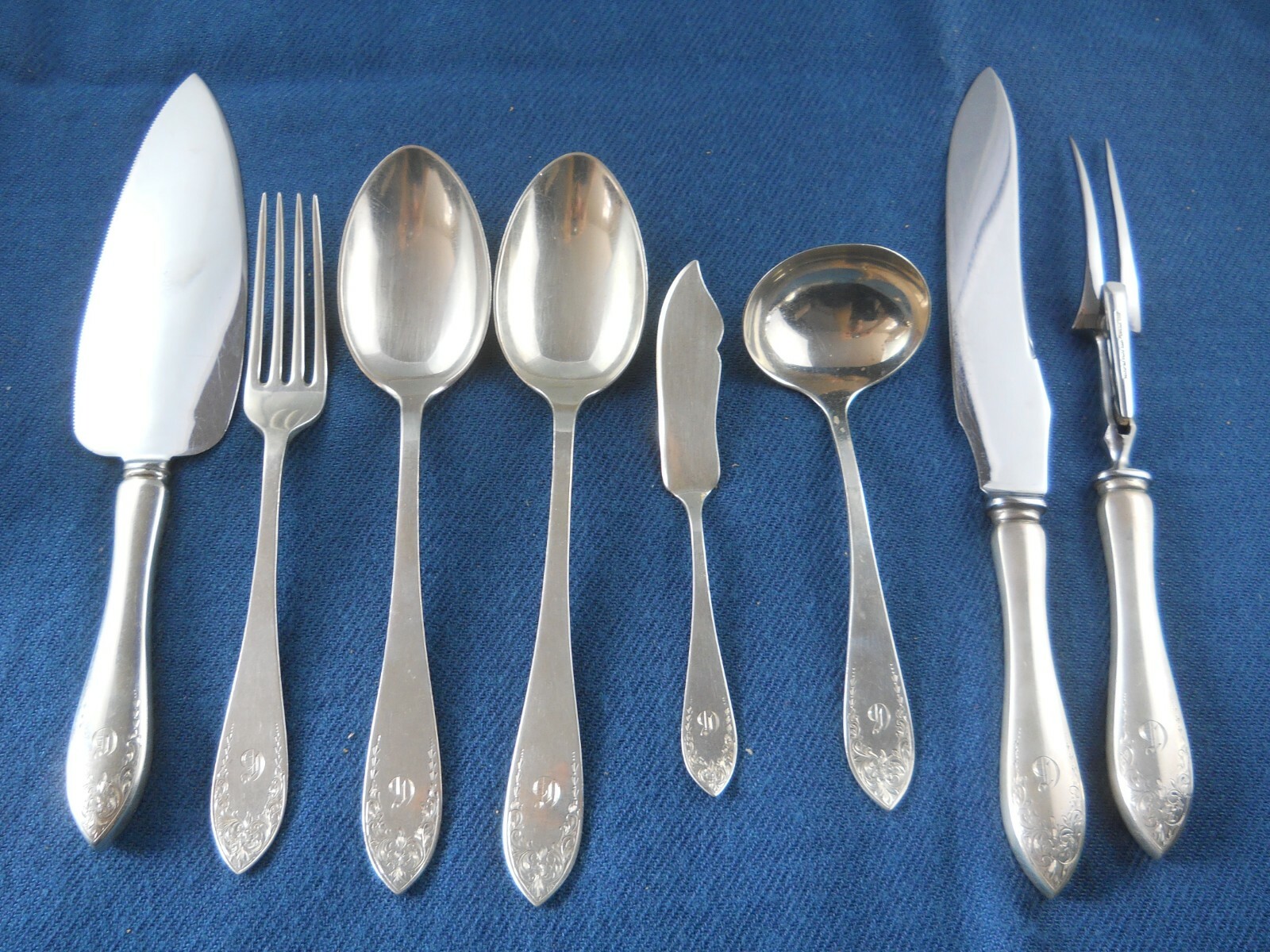 Birks Sterling Flatware Tudor Royal Pattern Set Plus others, 100 PCs
