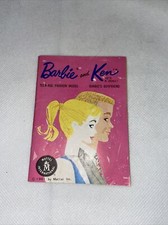 BOOK BARBIE AND KEN DOLL 1961 VINTAGE JAPAN PROFILE FASHION BOOKLET PAMPHLET