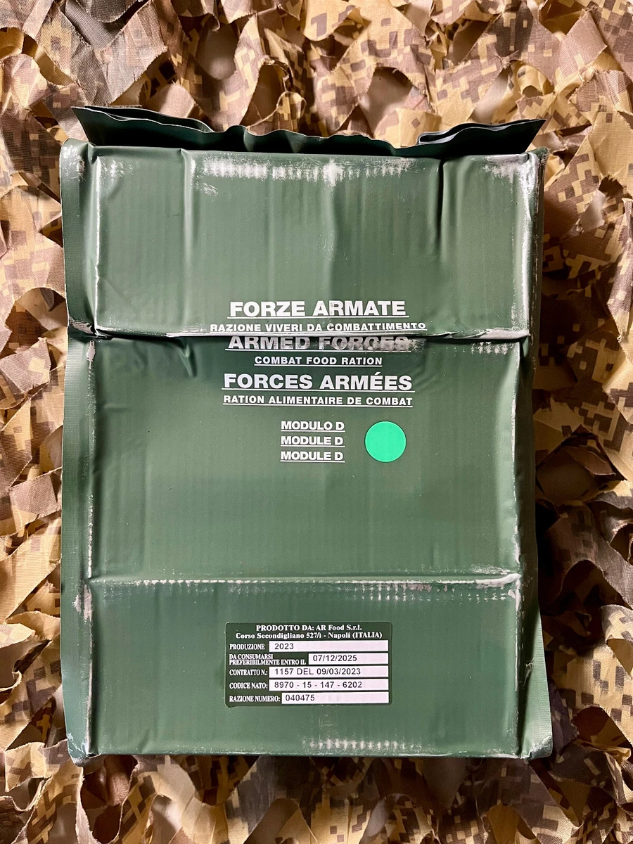 Ration militaire - Menu D Occidental - 3000 Kcal
