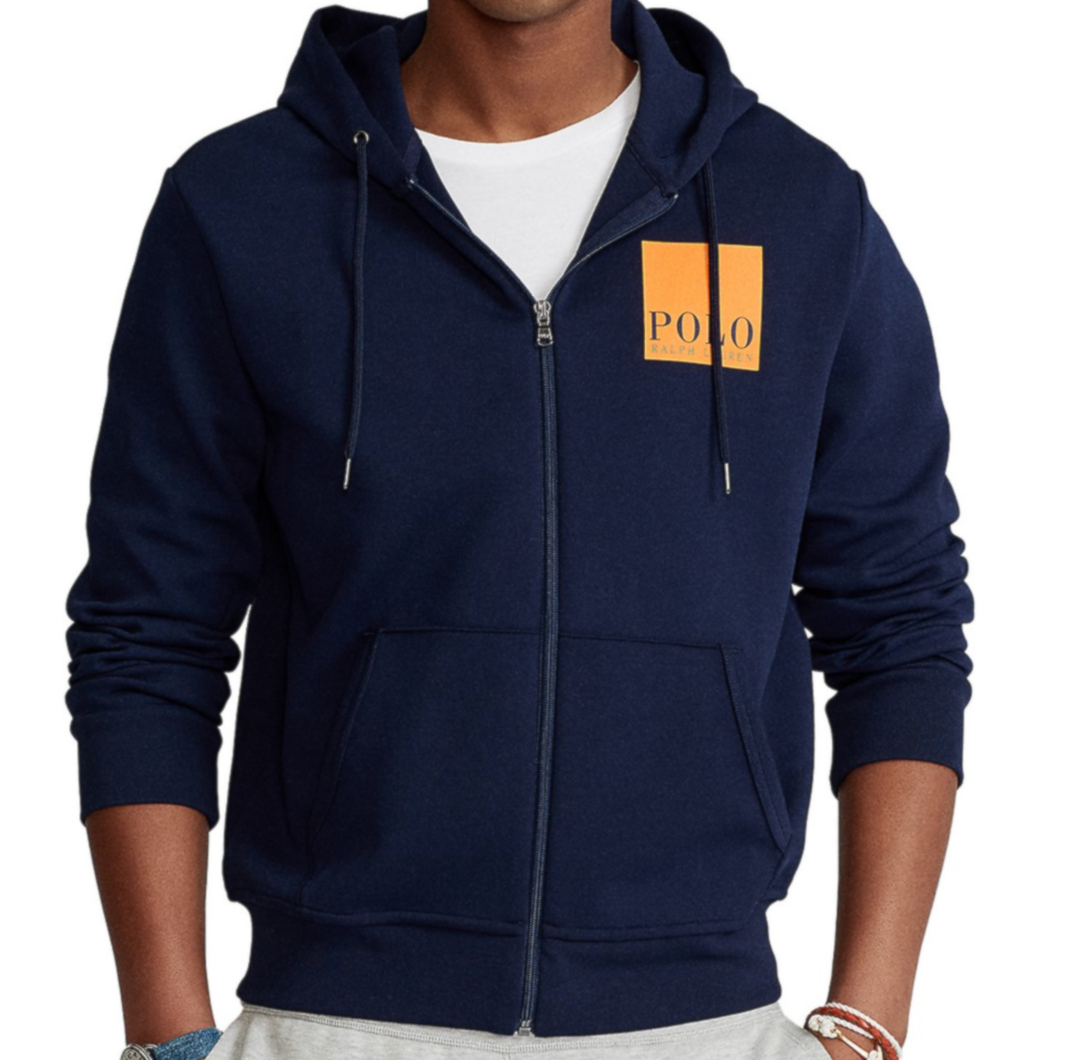 (取寄) ラルフローレン メンズ ロゴ フリース フルジップ ブーディ Polo Ralph Lauren men Logo Fleece Full-zip Hoodie Cruise Navy POLO RALPH LAUREN Men's Cruise Navy Box Logo Double-Knit Full Zip