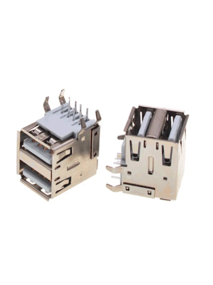 10Pcs USB Type A Female Solder Connector PCB Socket USB-A type 90 Degrees 4pins - Image 2 of 2