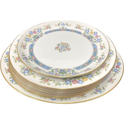 ROYAL WORCESTER MAYFIELD Plate 3 Size Set 22cm 26cm 33cm