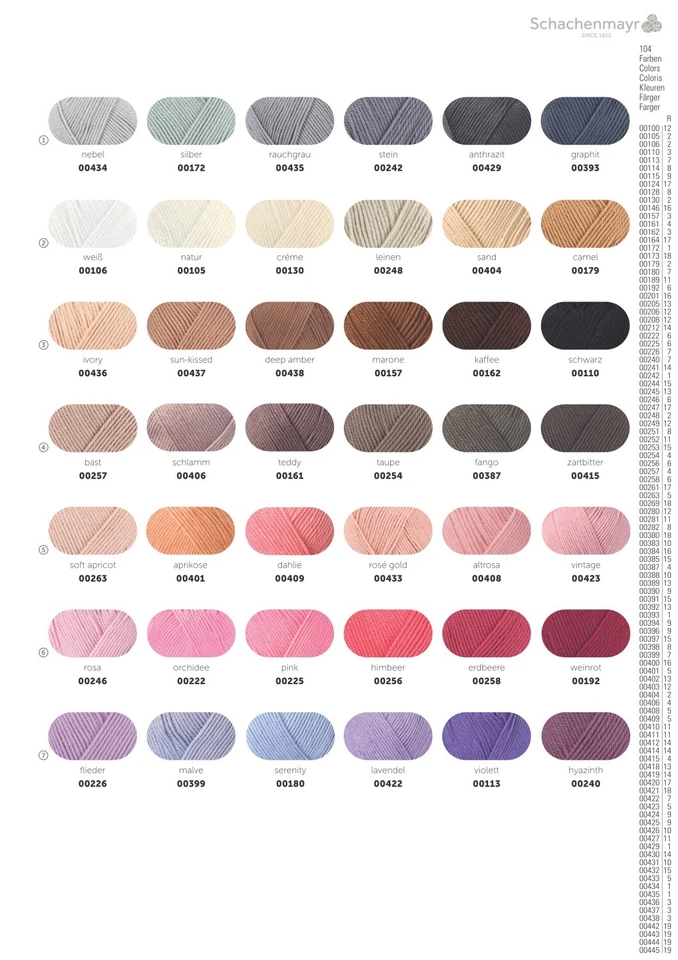 Catania Di Schachenmayr - Ciliegia (00424) - 50 G / Circa 125 M Di Lana - Immagine 4 di 4