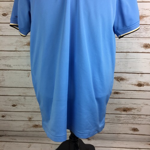 *Izod Cool-FX Golf Shirt Mens Size XL Blue Short Sleeve 1/4 Button Up Rib Collar - Bild 4 von 12